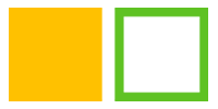 Building Blocks Icon Two Squares One Solid The Other Outlined
